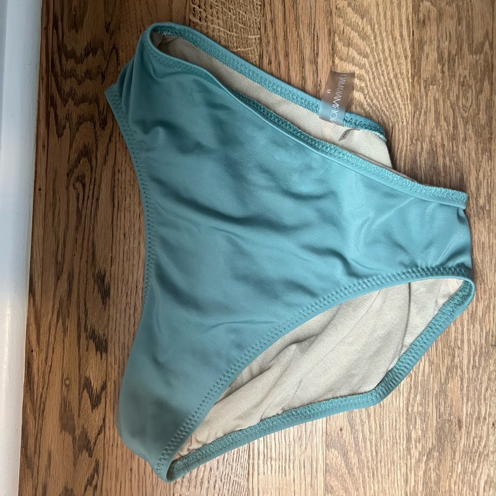 Norma Kamali Moss Green Bikini Top & Bottom - Picture 3 of 5